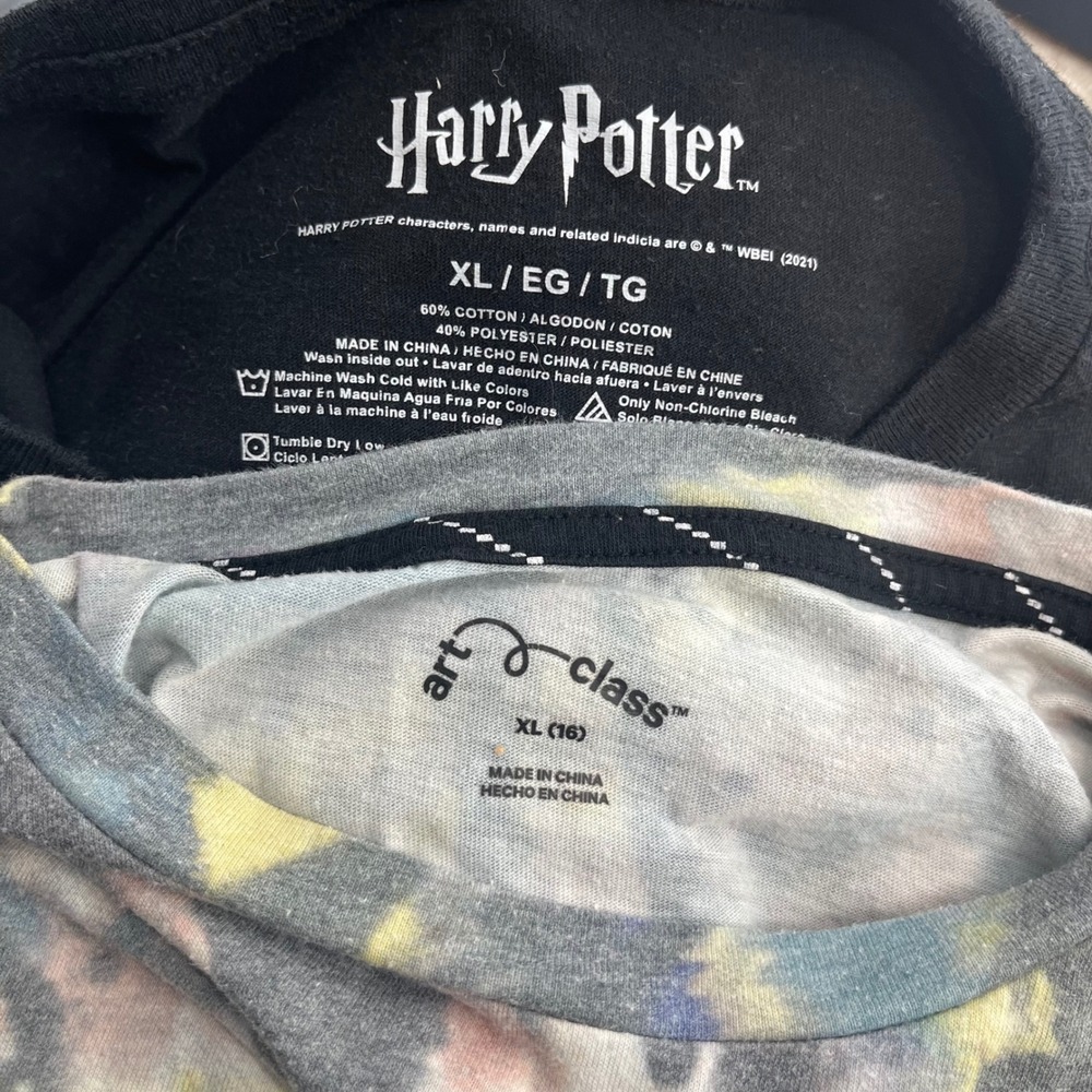 Kids Harry Potter Mischief Managed Tie Dye Long Sleeve Shirt Bundle XL 16 - Picture 5 of 5